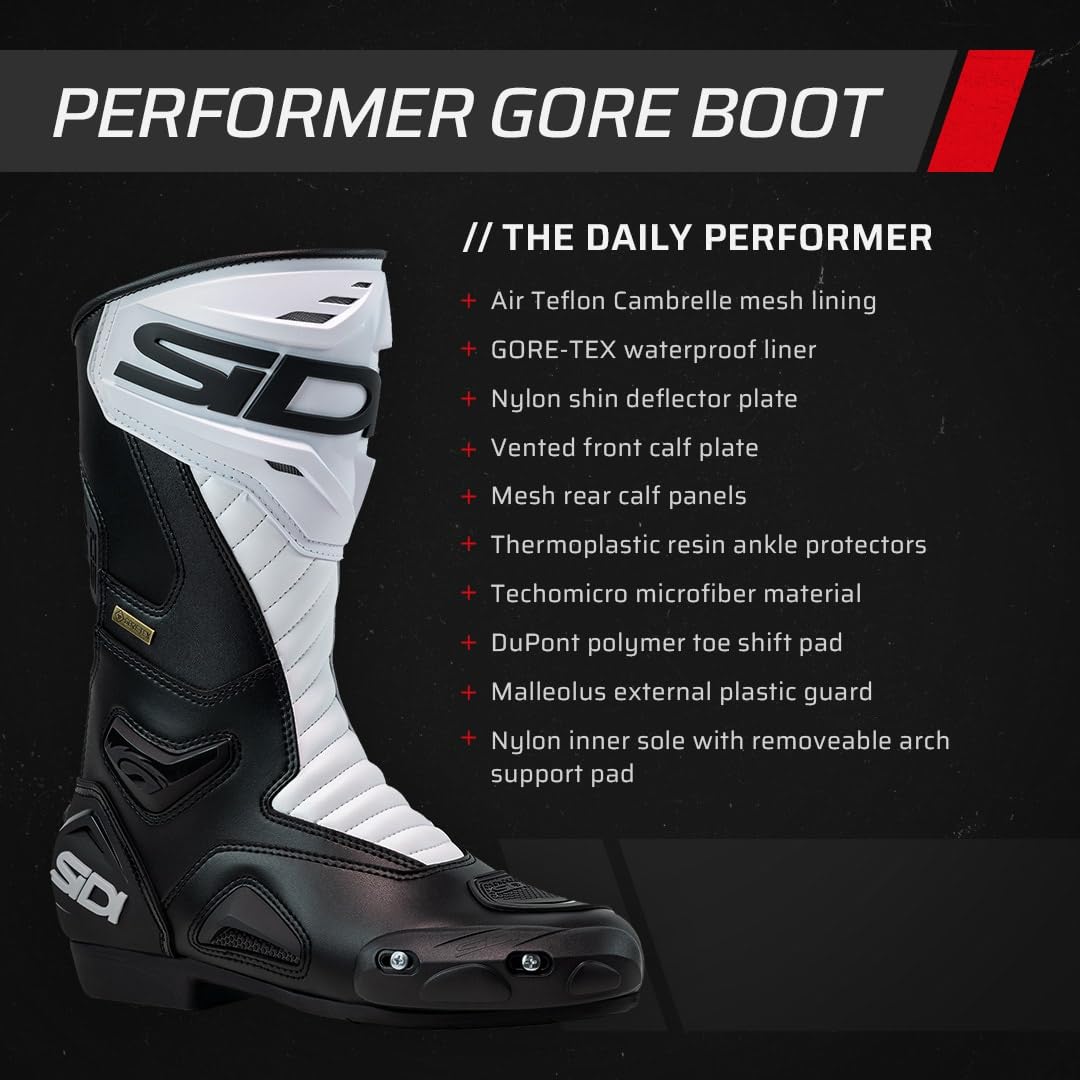 Sidi Performer Gore Street Motorcycle Boots - Image 7